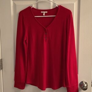 Maurice’s Women's Red Long Sleeve Top